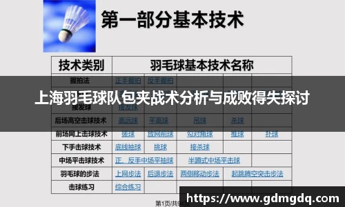 上海羽毛球队包夹战术分析与成败得失探讨